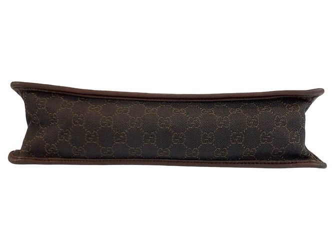 Borsa a Spalla Gucci GG Canvas Pochette Marrone - vista 10