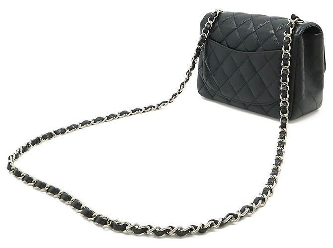 Borsa Chanel Caviar Mini Flap Nero - vista 2