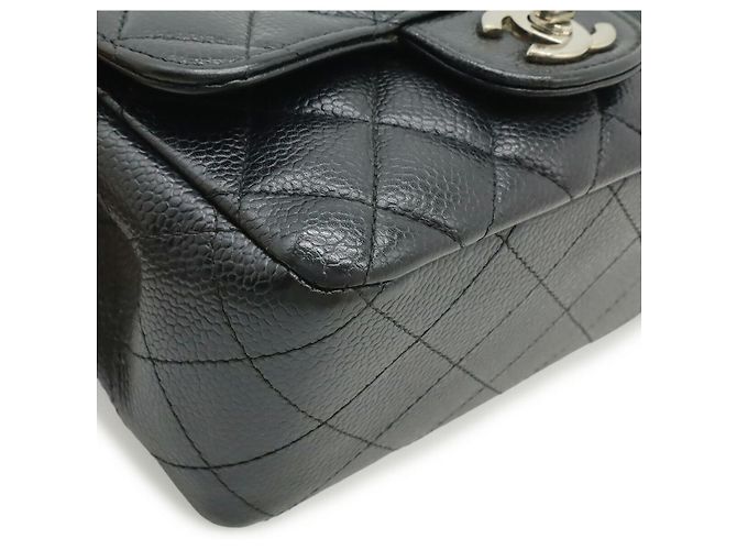 Borsa Chanel Caviar Mini Flap Nero - vista 3