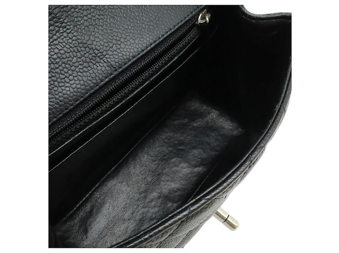 Borsa Chanel Caviar Mini Flap Nero - vista 7