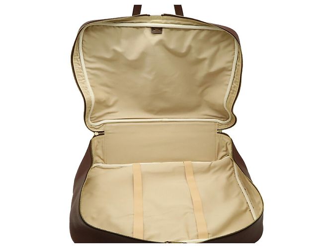 Hermès Bolsa Boston Hermes Victoria 50 em couro marrom - vista 6