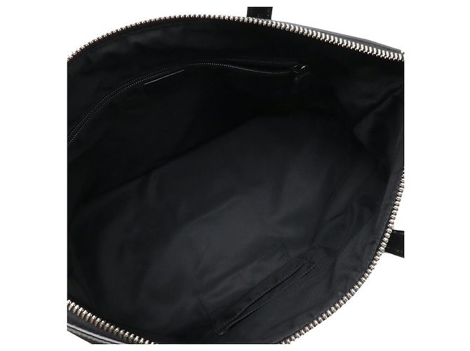 Gucci Nylon-Canvas-Leder-Tote-Bag Schwarz - Ansicht 7