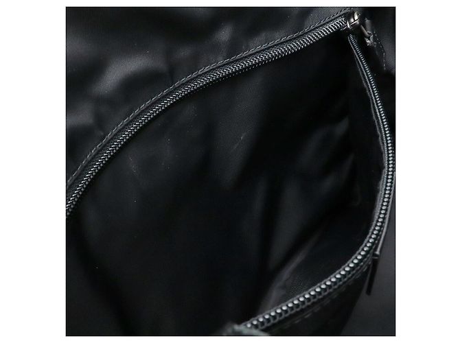 Gucci Nylon-Canvas-Leder-Tote-Bag Schwarz - Ansicht 8