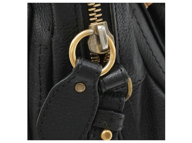 Chloé Chloe Paraty 2WAY Leder-Tote-Bag Schwarz - Ansicht 4