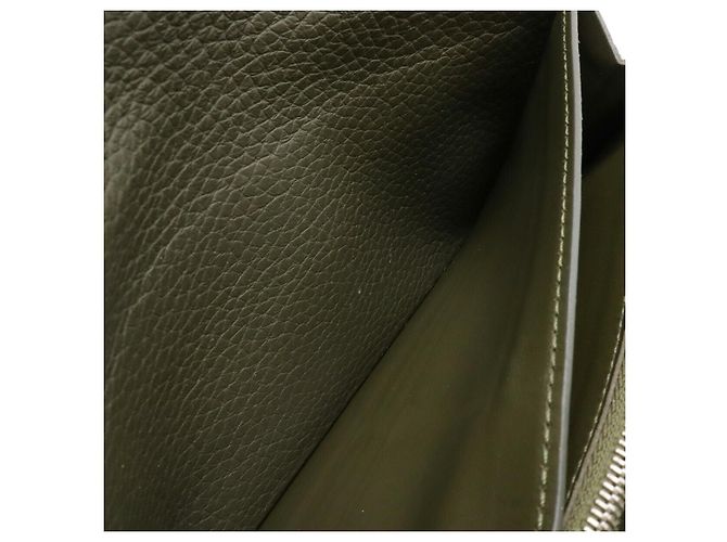 Portafoglio Bifold Louis Vuitton Capucines in pelle di pitone Verde - vista 6