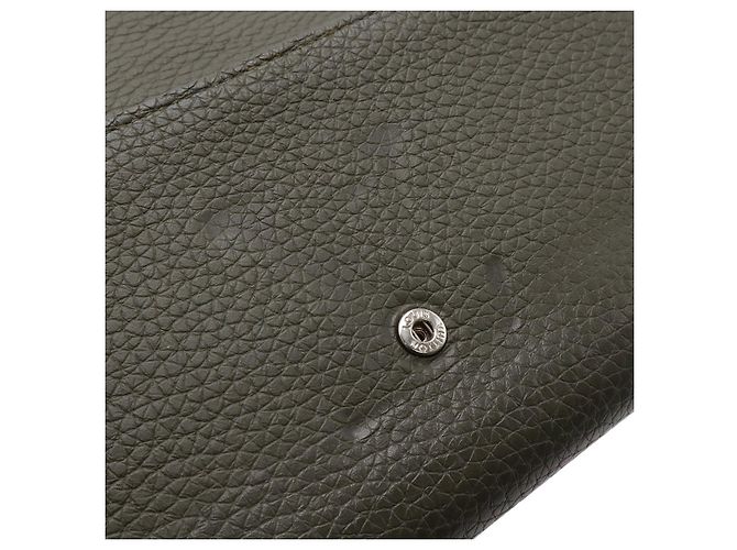 Portafoglio Bifold Louis Vuitton Capucines in pelle di pitone Verde - vista 9