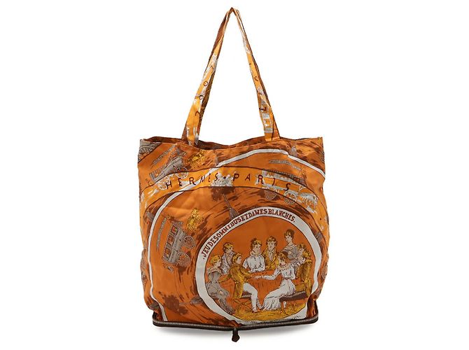 Hermès Borsa Tote Hermes Silky Pop Eco Dark Brown Marrone - vista 4