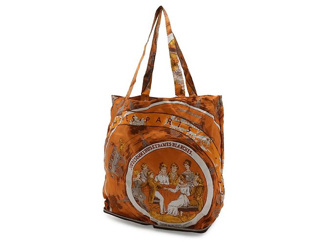Hermès Borsa Tote Hermes Silky Pop Eco Dark Brown Marrone - vista 5