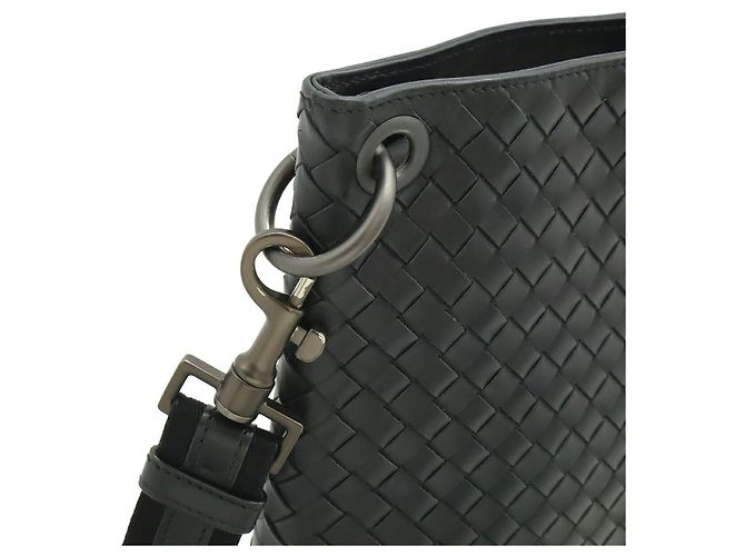Bottega Veneta Schultertasche aus Leder Schwarz - Ansicht 4