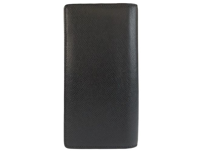 Louis Vuitton Taiga Leather Long Wallet Black - view 2