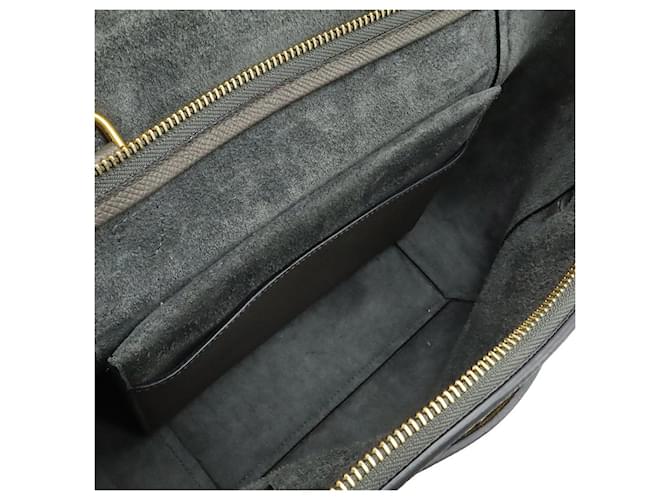 Céline Borsa a 2 modi Micro Celine Leather Belt Bag Grigio - vista 6