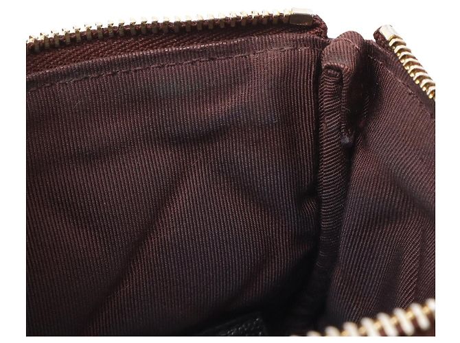 Pochette con zip Chanel Caviar Matelassé Small Nero - vista 6
