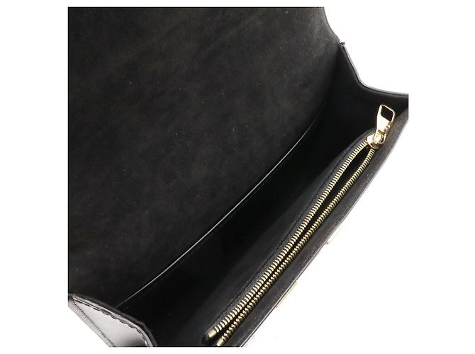 Borsa a tracolla in pelle Louis Vuitton Louise MM Nero - vista 6