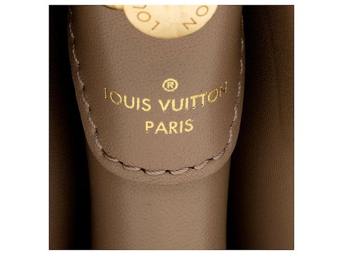 Borsa a tracolla Louis Vuitton Coussin PM in agnello goffrato Monogram Marrone Beige - vista 8