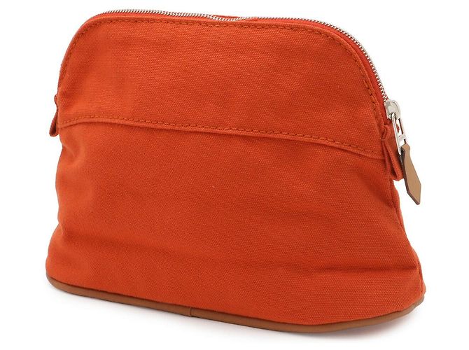 Hermès Hermes Bolide Pouch 20 Canvas Leather Vermelho - vista 2