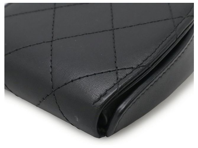 Monedero de cuero Chanel Coco Mark Negro - vista 3