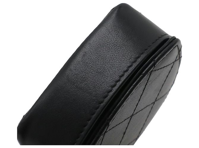 Monedero de cuero Chanel Coco Mark Negro - vista 4