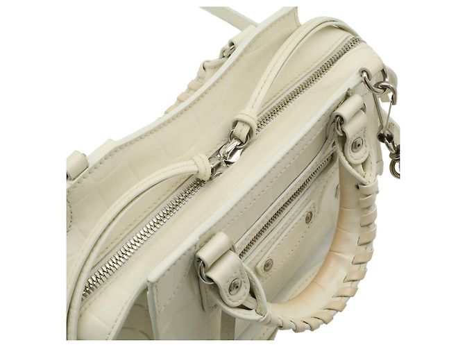 Borsa Balenciaga Neo Classic City Mini Bianca Bianco - vista 5