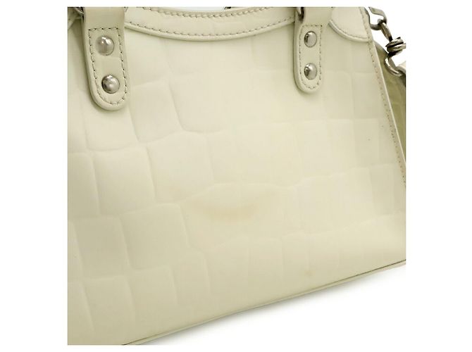 Borsa Balenciaga Neo Classic City Mini Bianca Bianco - vista 8
