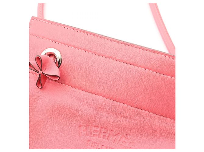 Hermès Borsa a tracolla Aline Mini in pelle Hermes Rosa - vista 3