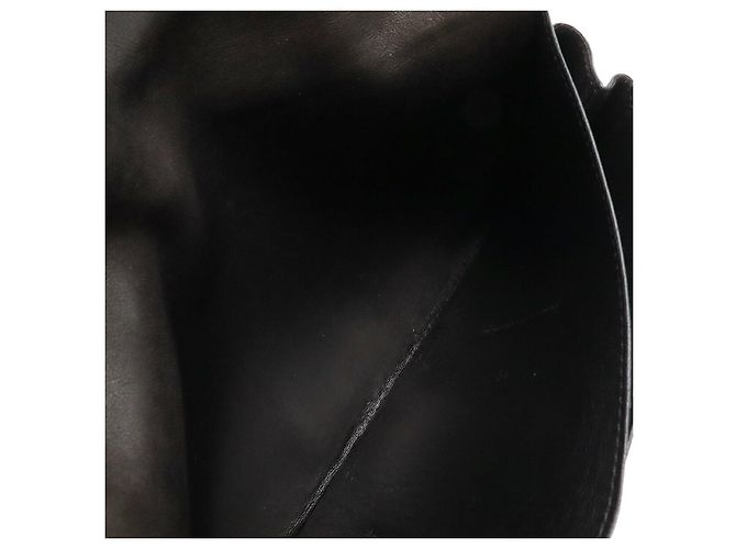 Hermès Portafoglio bifold Hermes Dogon Duo GM in pelle nera Nero - vista 6