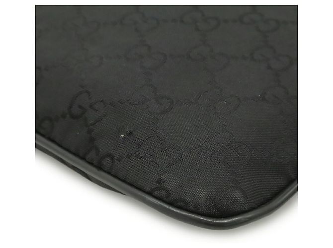 Borsa a tracolla Gucci in nylon e pelle con GG Nero - vista 3