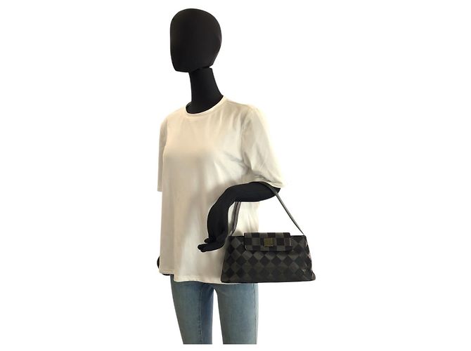 Bolsa de mão e de ombro em nylon e couro Givenchy Preto - vista 6