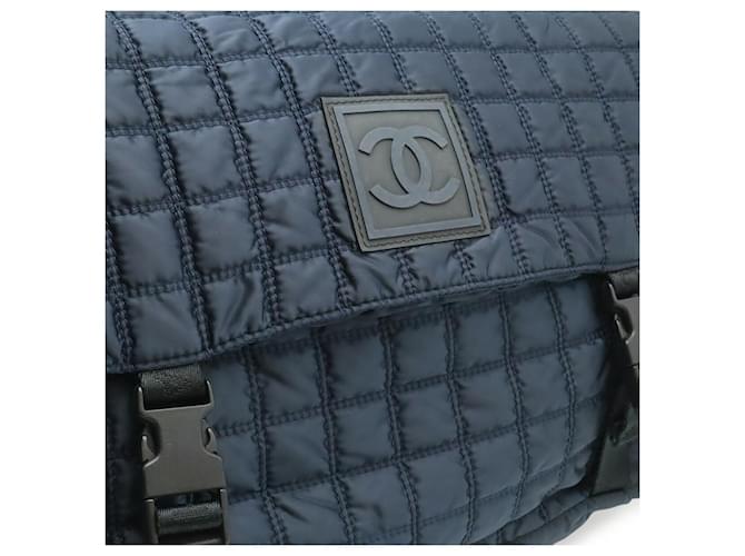 Borsa Messenger Chanel Nylon Coco Mark Nero - vista 8