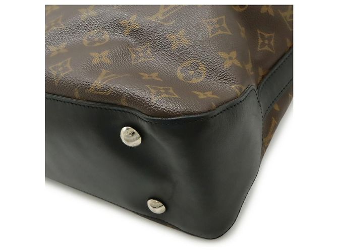 Borsa Tote Davis in Canvas Monogram e Pelle Louis Vuitton Marrone - vista 3