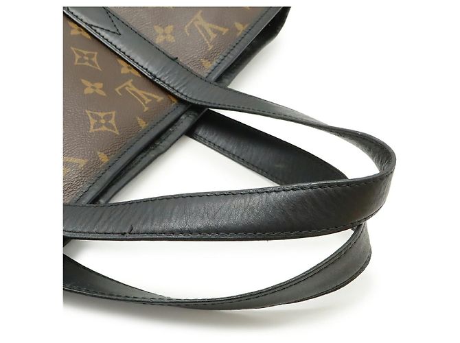 Borsa Tote Davis in Canvas Monogram e Pelle Louis Vuitton Marrone - vista 5