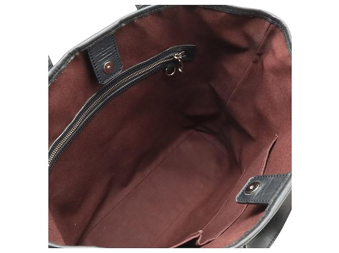 Borsa Tote Davis in Canvas Monogram e Pelle Louis Vuitton Marrone - vista 6