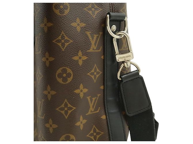 Borsa Tote Davis in Canvas Monogram e Pelle Louis Vuitton Marrone - vista 8