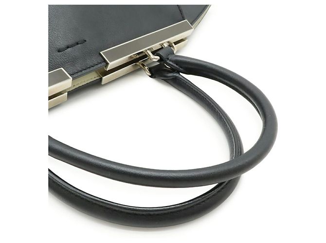 Fendi Leder 2Way Handtasche Schwarz - Ansicht 4