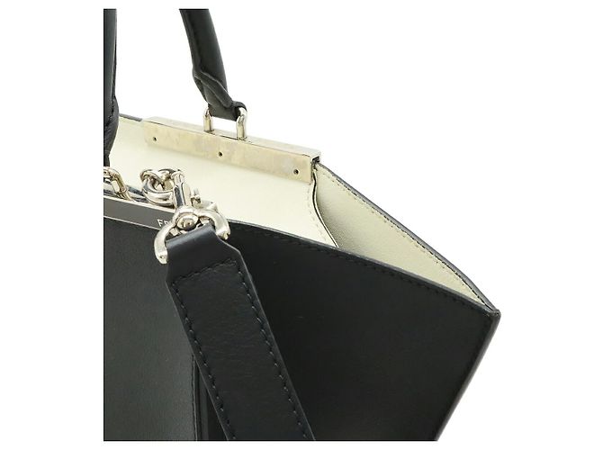Fendi Leder 2Way Handtasche Schwarz - Ansicht 7