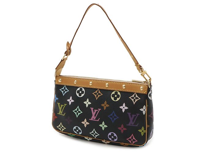 Louis Vuitton Monogram Pochette Accessoires Clutch Black - view 2