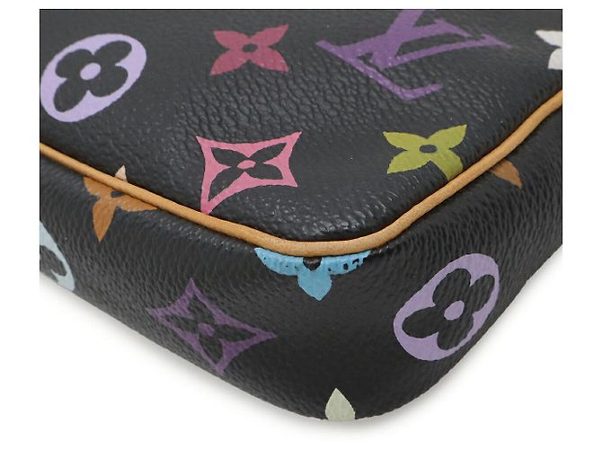 Louis Vuitton Monogram Pochette Accessoires Clutch Black - view 3