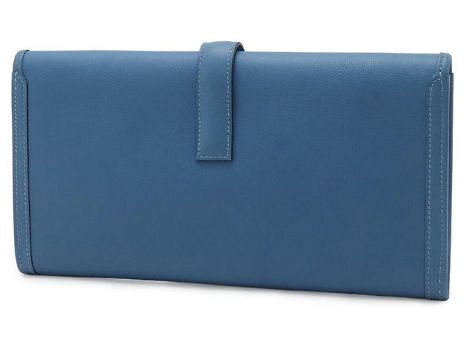 Hermès Clutch in pelle Hermes Jige Elan 29 Blu - vista 2