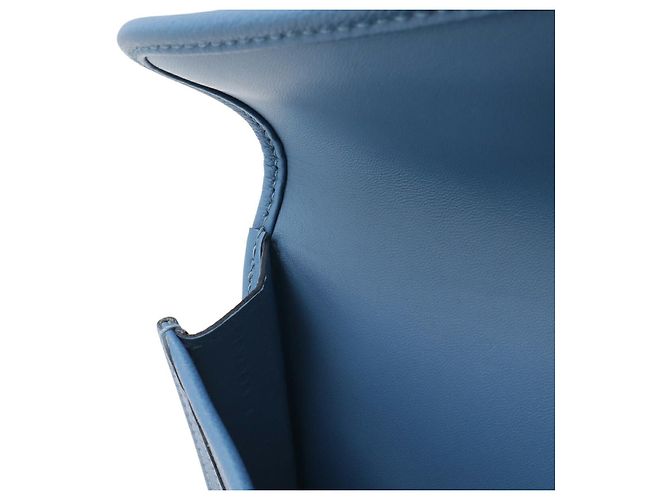 Hermès Clutch in pelle Hermes Jige Elan 29 Blu - vista 5