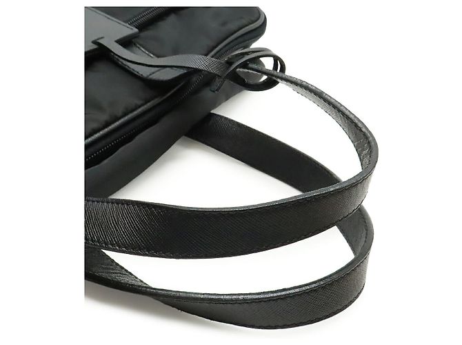 Valigetta in nylon con logo Triangle di Prada Nero - vista 4