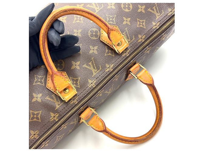 Borsa Boston Louis Vuitton Speedy 40 Monogram Marrone - vista 10