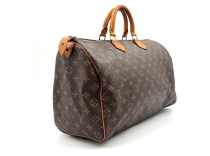Borsa Boston Louis Vuitton Speedy 40 Monogram Marrone - vista 2