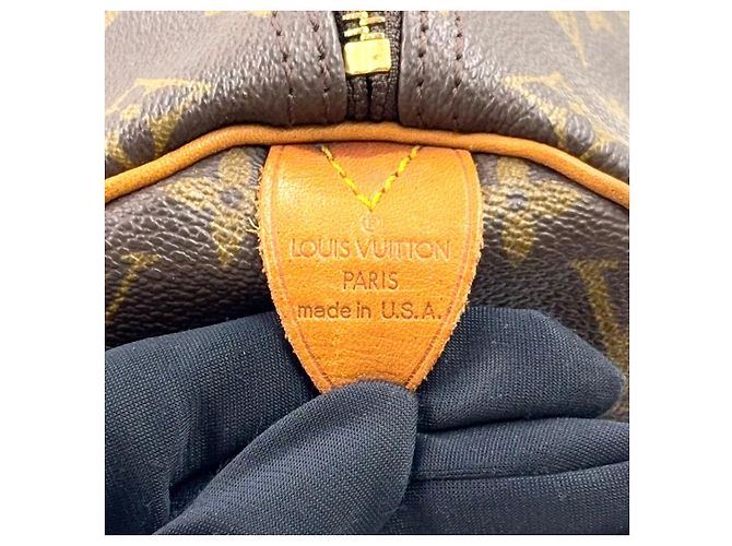 Borsa Boston Louis Vuitton Speedy 40 Monogram Marrone - vista 4