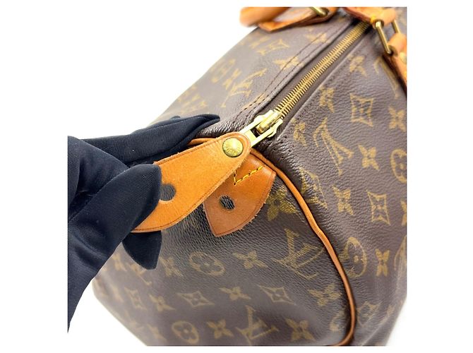 Borsa Boston Louis Vuitton Speedy 40 Monogram Marrone - vista 6