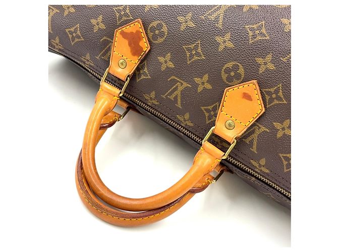 Borsa Boston Louis Vuitton Speedy 40 Monogram Marrone - vista 8