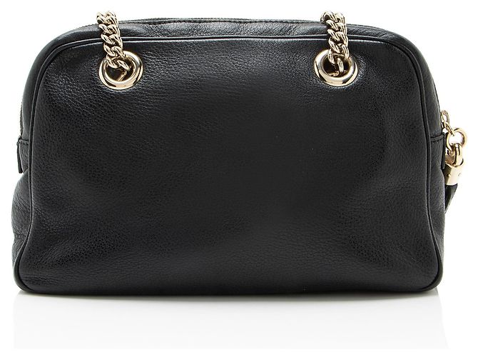 Piccola borsa a tracolla Gucci Leather Soho Chain Nero - view 3