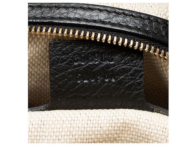 Piccola borsa a tracolla Gucci Leather Soho Chain Nero - view 6