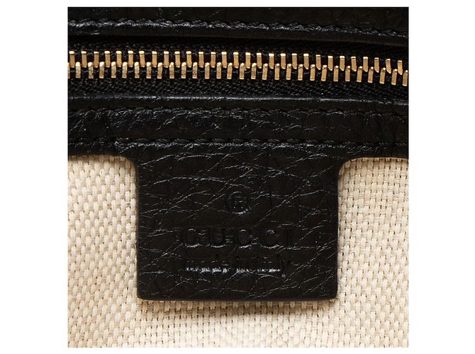 Piccola borsa a tracolla Gucci Leather Soho Chain Nero - view 8