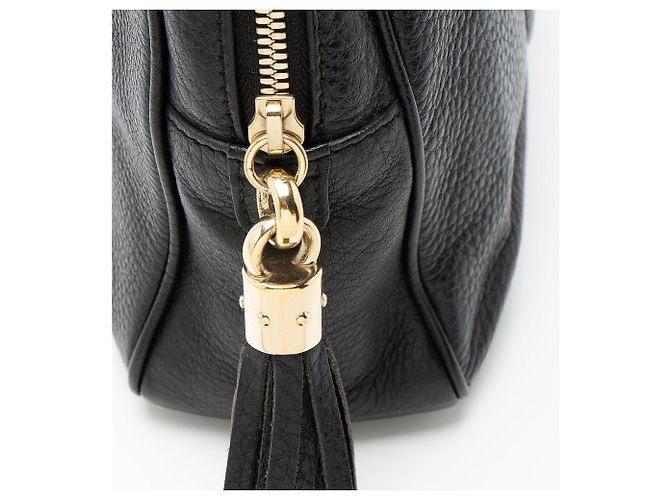 Piccola borsa a tracolla Gucci Leather Soho Chain Nero - view 9