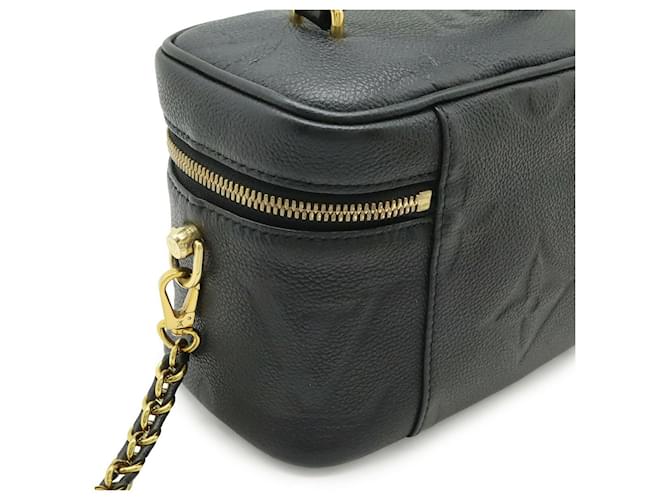 Borsa Louis Vuitton Monogram Empreinte Vanity PM Nero - vista 5