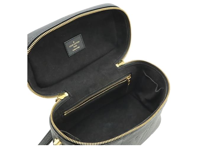 Borsa Louis Vuitton Monogram Empreinte Vanity PM Nero - vista 7